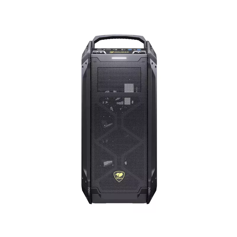 Full Tower COUGAR Gaming Panzer Max-G Juoda 120 140 mm ventiliatoriai