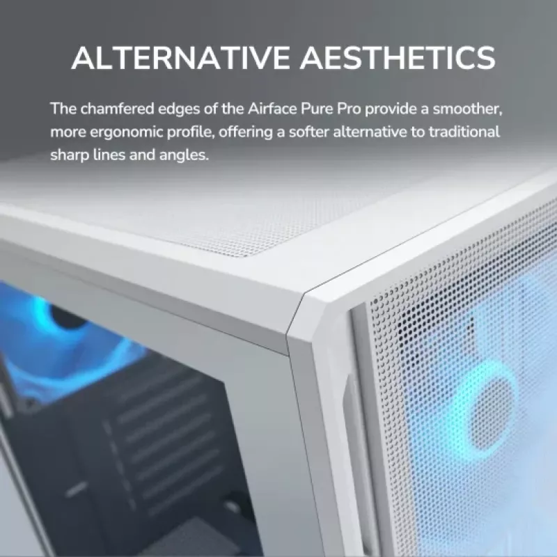 COUGAR Airface Pure PRO vidutinis bokštas (Midi Tower), ARGB, juodas