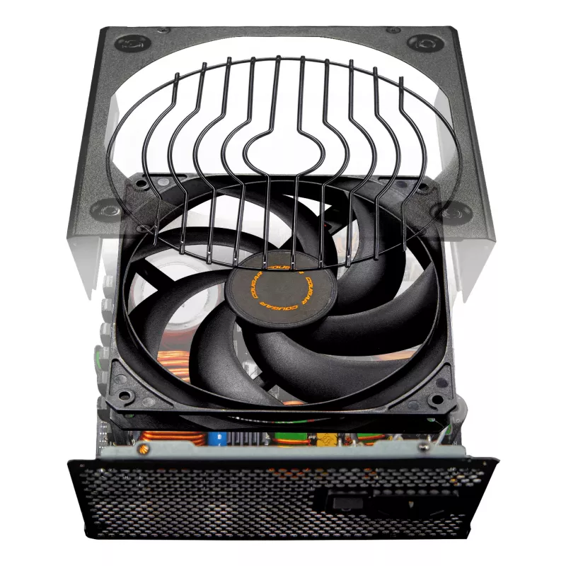COUGAR GLE 1000W ATX 3.1 maitinimo šaltinis, 80 PLUS Gold, 100–240 V, 50/60 Hz, 20+4 kontaktų ATX, 135 mm ventiliatorius, juodas