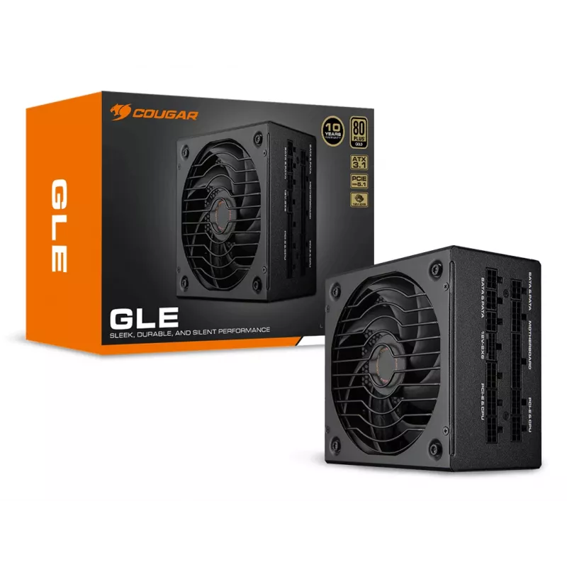 COUGAR GLE 1200W ATX 3.1 maitinimo blokas, 80 Plus Gold, 1200 W