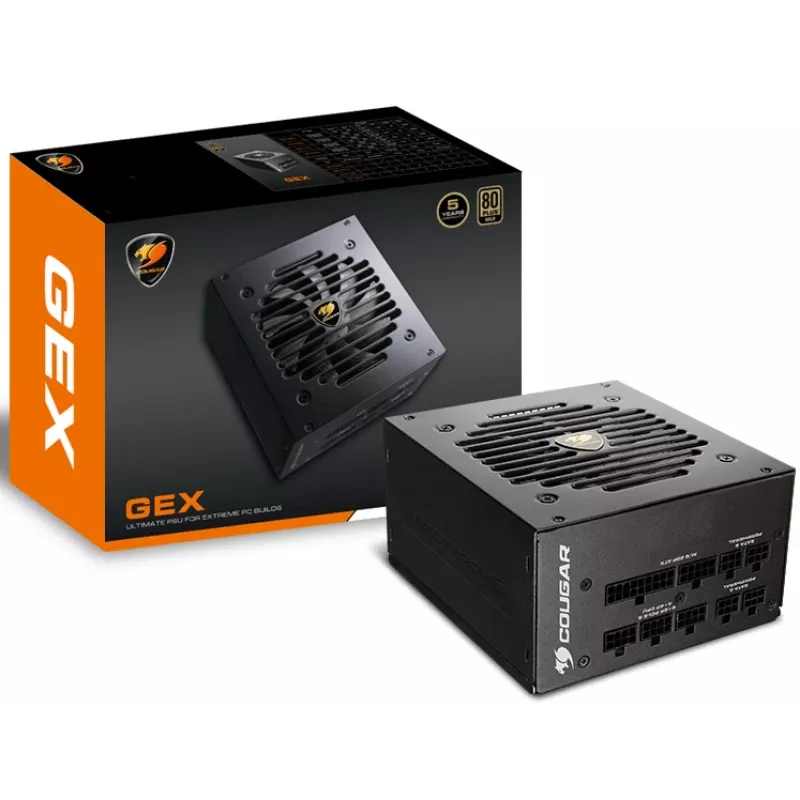 COUGAR GEX 750W ATX3.0 maitinimo blokas, 80 Plus Gold, modulinis