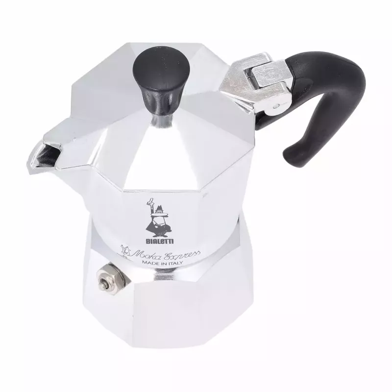 Kavinukas BIALETTI Moka Express aliuminis 2 puodeliams (100 ml) juodas