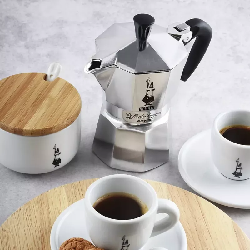 Kavinukas BIALETTI Moka Express aliuminis 2 puodeliams (100 ml) juodas