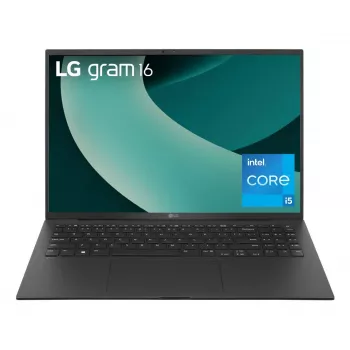 LG Gram 16ZB90RU Intel® Core™ i5 i5-1334U nešiojamas kompiuteris 40,6 cm (16 colių) WQXGA 16 GB LPDDR4x-SDRAM 512 GB SSD Wi-Fi 6E (802.11ax) Windows 11 Pro juoda