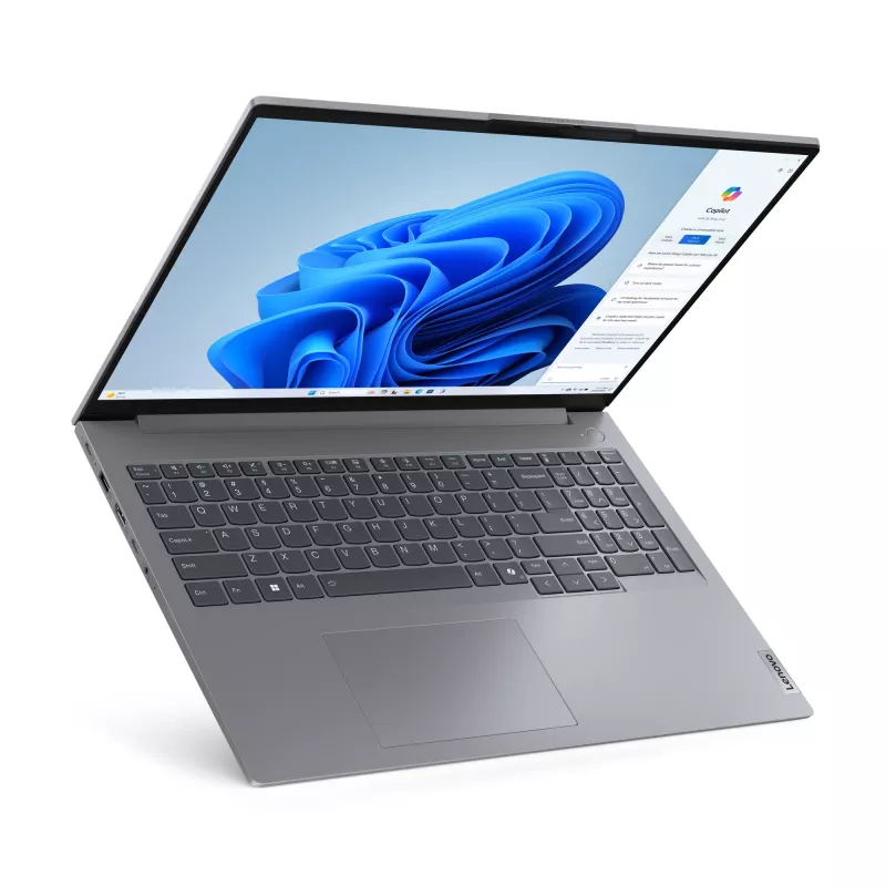 Lenovo ThinkBook 16 G7 ARP AMD Ryzen™ 7 7735HS nešiojamas kompiuteris 40,6 cm (16 colių) WUXGA 32 GB DDR5-SDRAM 1 TB SSD Wi-Fi 6E (802.11ax) Windows 11 Pro vokiška pilka