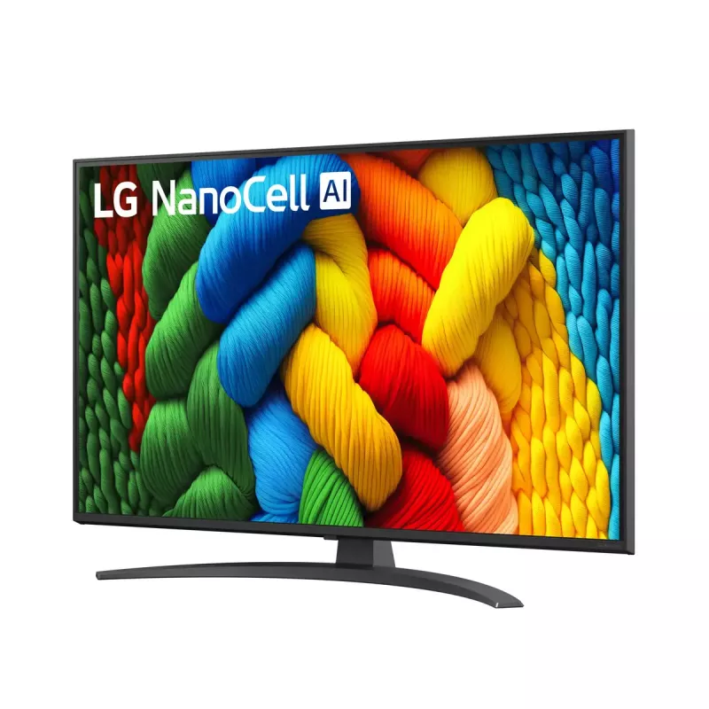 Televizorius LG 43NANO81A6A 43 colių NanoCell 4K (3840x2160), Direct-LED, webOS, HDR, HDMI 2.1, Wi‑Fi, Bluetooth