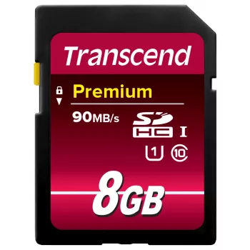 Flash atminties kortelė Transcend 8GB SDHC Class 10 UHS-I TS8GSDU1