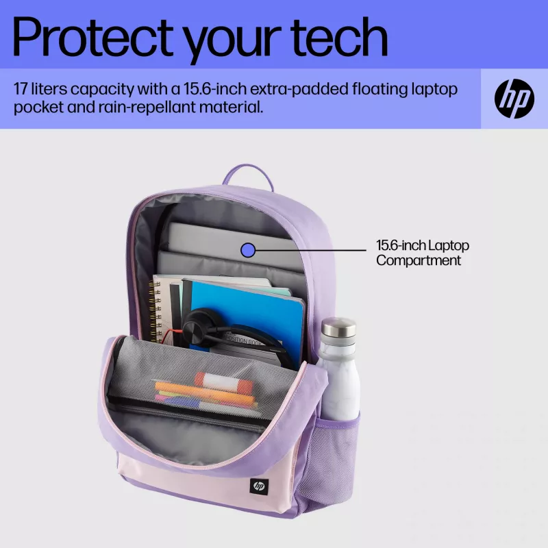 HP Campus Lavender Backpack kuprinė, 490 g