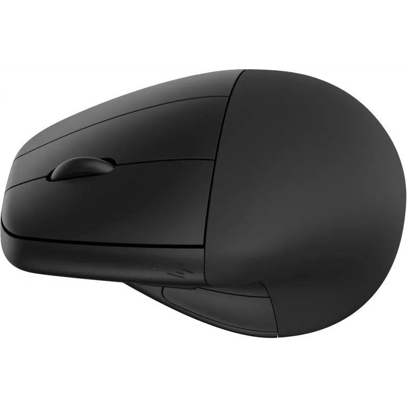 HP 920 ergonominė vertikali belaidė pelė, dešinei rankai, Bluetooth + USB Type-A, 4000 DPI, juoda
