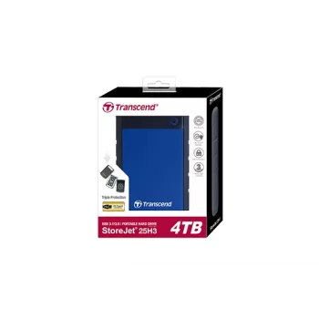 TRANSCEND StoreJet 25H3B 4TB SATA 2,5 colio USB 3.0 išorinis kietasis diskas