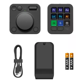 LOGITECH MX Creative Console Graphite - išplėstinė klaviatūros dalis