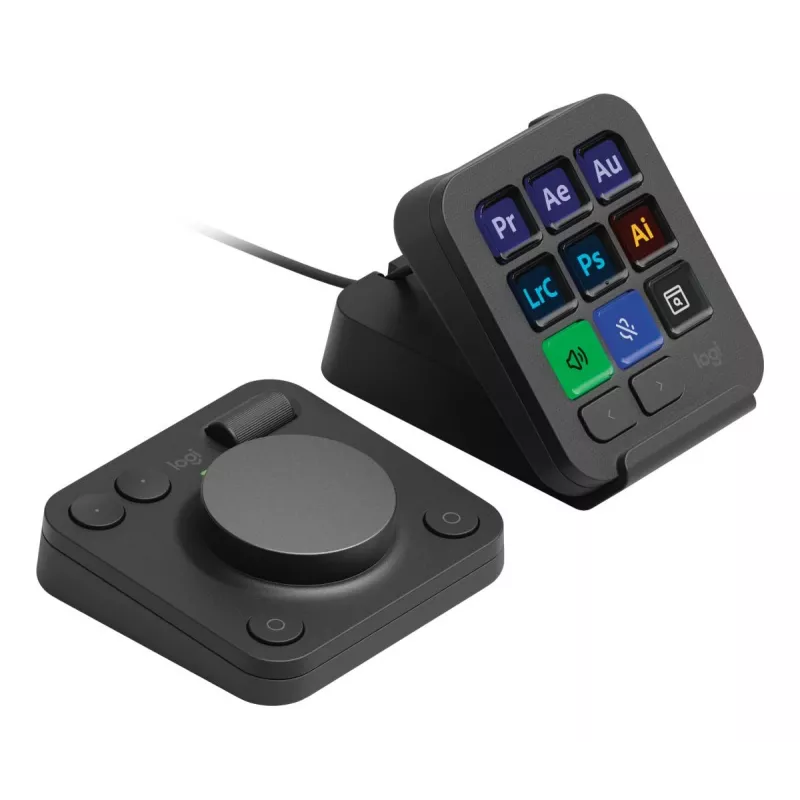 LOGITECH MX Creative Console Graphite - išplėstinė klaviatūros dalis