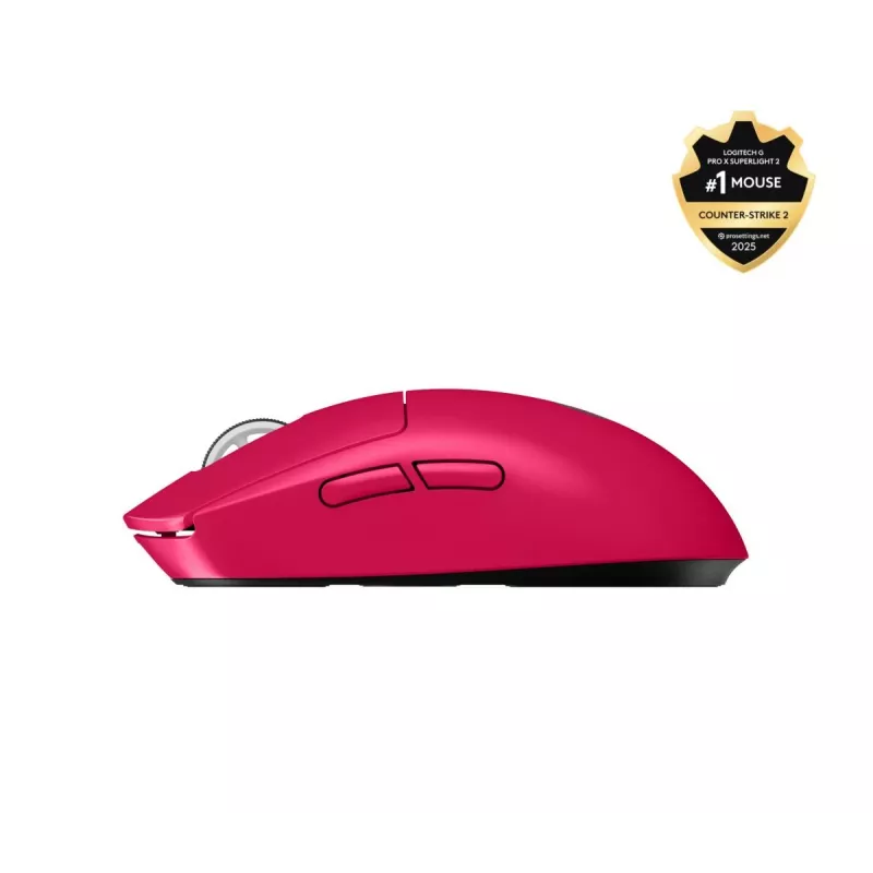 LOGITECH G Pro X Superlight 2 Lightspeed žaidimų pelė rausva 2.4GHz