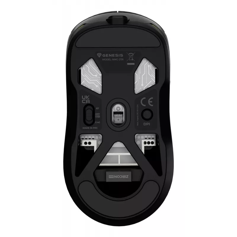 GENESIS Zircon 660 pelė žaidimams Dešinei rankai RF belaidis + Bluetooth + USB-A Optinė 12000 DPI