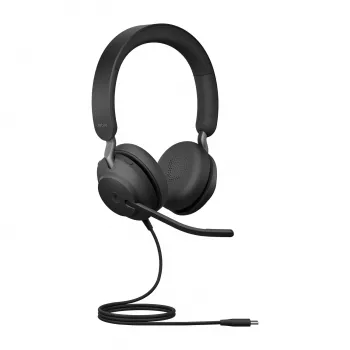 Jabra Evolve2 40 SE USB-C, MS Stereo, Laidinės, Skambučiai/Muzika, 20 - 20000 Hz, 188 g, Ausinės, Juoda