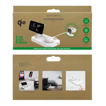 Belaidis įkroviklis 4smarts Qi2 Universal White Fast Charging Indoor AC 12V