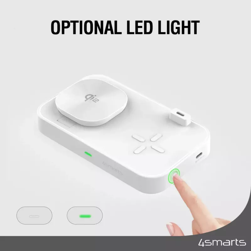 Belaidis įkroviklis 4smarts Qi2 Universal White Fast Charging Indoor AC 12V
