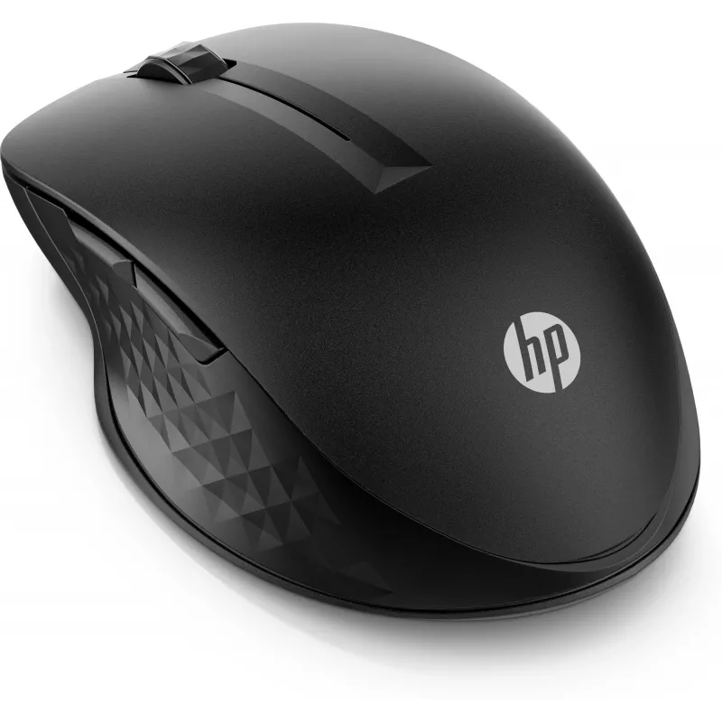 HP 430 belaidė pelė keliems įrenginiams, ambidekstrinė, optinė, RF belaidis + Bluetooth, 1200 DPI, juoda
