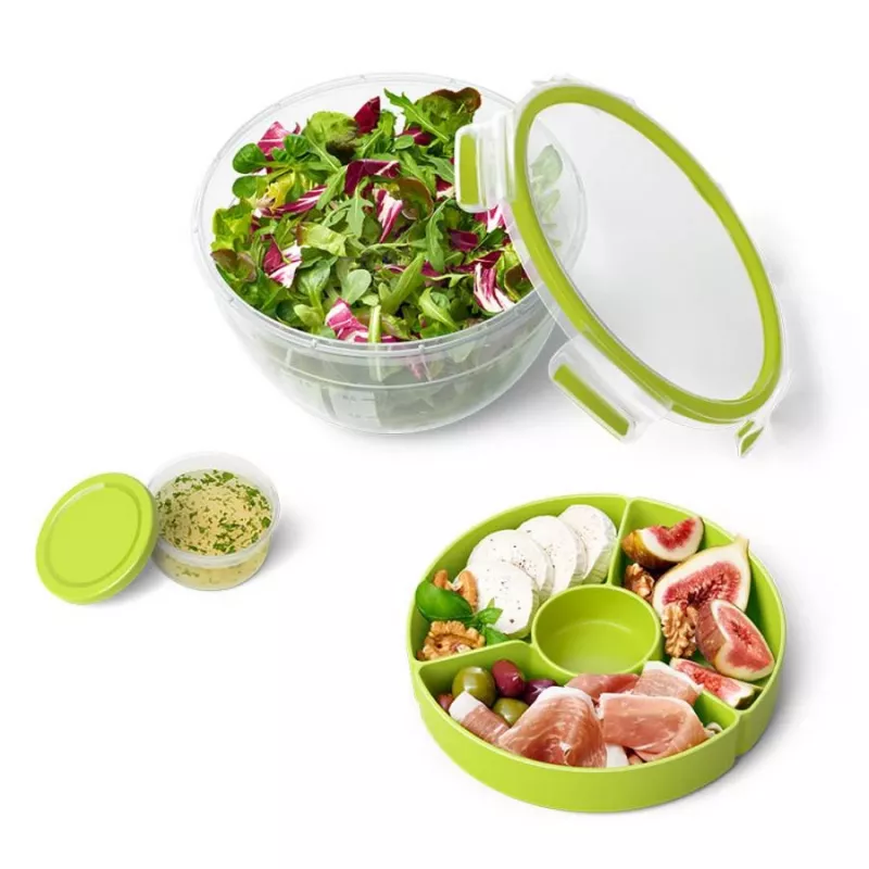 Dėžutė maistui EMSA CLIP & GO Salotų XL apvali 2,6 L
