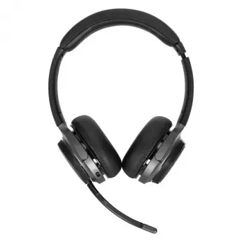 Ausinės Targus AEH104GL belaidės ir laidinės, ausinė juosta, skambučiams/muzikai, USB Type-C, Bluetooth, juodos