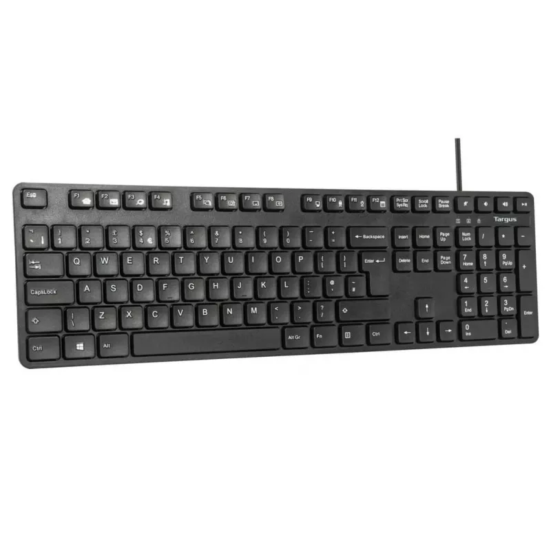 Targus AKM622ES klaviatūra su pele, USB, QWERTY, ispaniškas išdėstymas, juoda