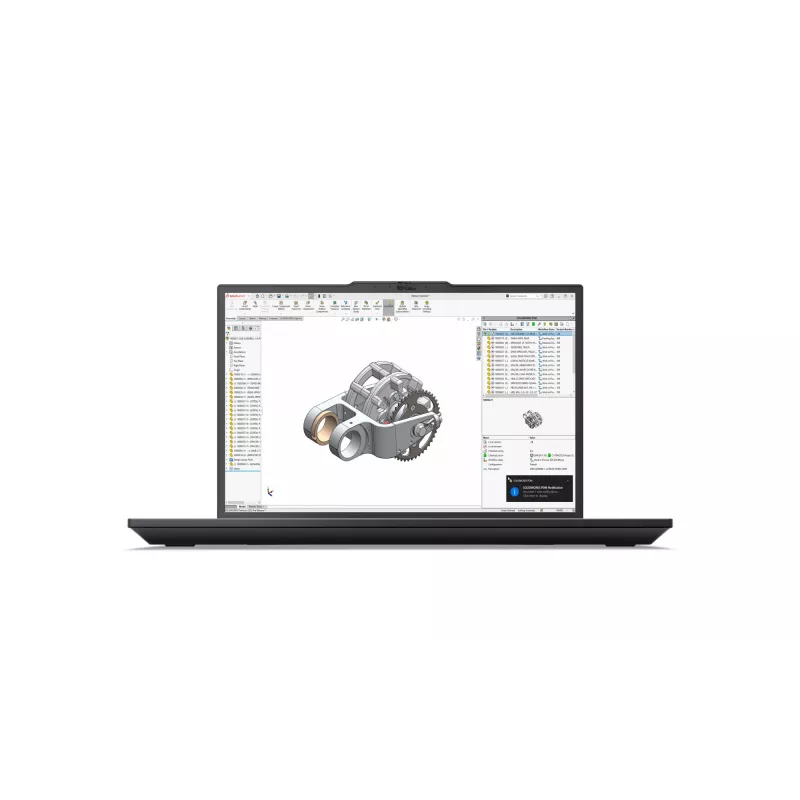 Lenovo ThinkPad P16v Gen 3 (Intel) nešiojama darbo stotis, Intel Core Ultra 7 255H, 40,6 cm (16 colių) WUXGA, 32 GB DDR5, 1 TB SSD, NVIDIA RTX PRO 1000 Blackwell, Wi-Fi 7, Windows 11 Pro, juoda