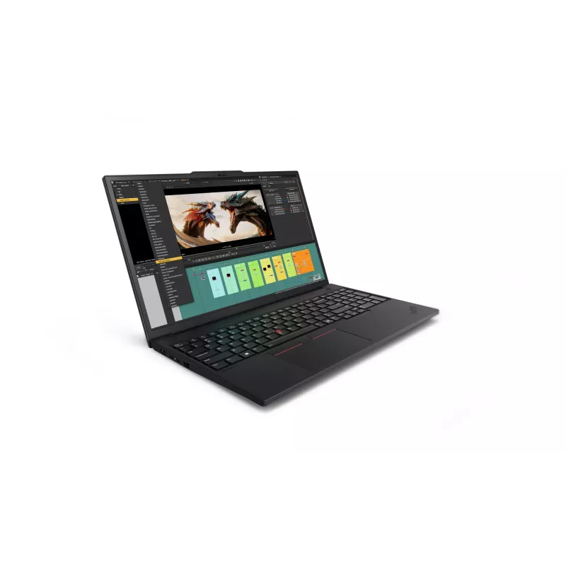 Lenovo ThinkPad P16v Gen 3 (Intel) nešiojama darbo stotis, Intel Core Ultra 7 255H, 40,6 cm (16 colių) WUXGA, 32 GB DDR5, 1 TB SSD, NVIDIA RTX PRO 1000 Blackwell, Wi-Fi 7, Windows 11 Pro, juoda