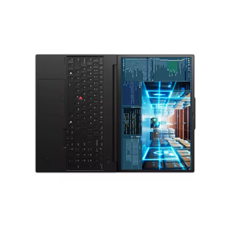 Lenovo ThinkPad P16v Gen 3 (Intel) nešiojama darbo stotis, Intel Core Ultra 7 255H, 40,6 cm (16 colių) WUXGA, 32 GB DDR5, 1 TB SSD, NVIDIA RTX PRO 1000 Blackwell, Wi-Fi 7, Windows 11 Pro, juoda