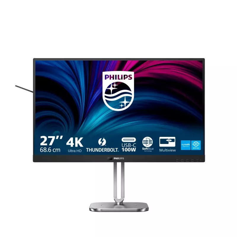 Philips 6000 serijos 27B2U6903/00 monitorius 68,6 cm (27 col.) 3840 x 2160 pikselių 4K Ultra HD LED antracitinis