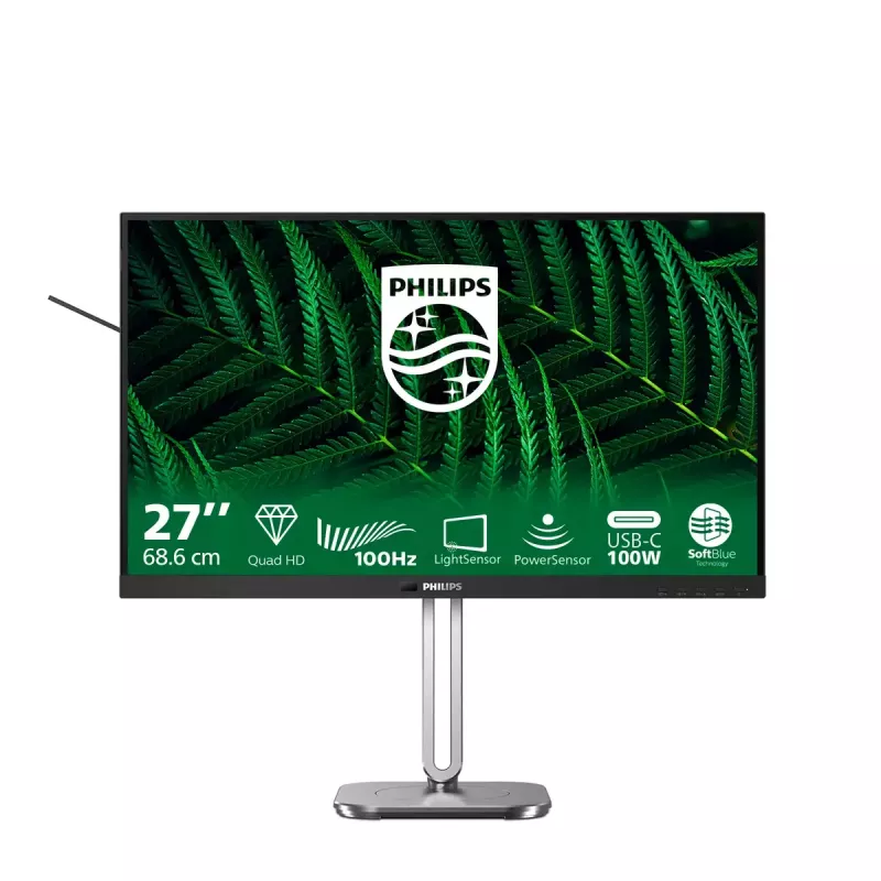 Philips 5000 serijos 27B2G5601/00 monitorius 68.6 cm (27 colių) 2560 x 1440 pikselių Quad HD juodas