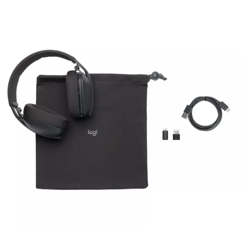 LOGITECH Zone Vibe belaidės ausinės - Graphite (UC versija)