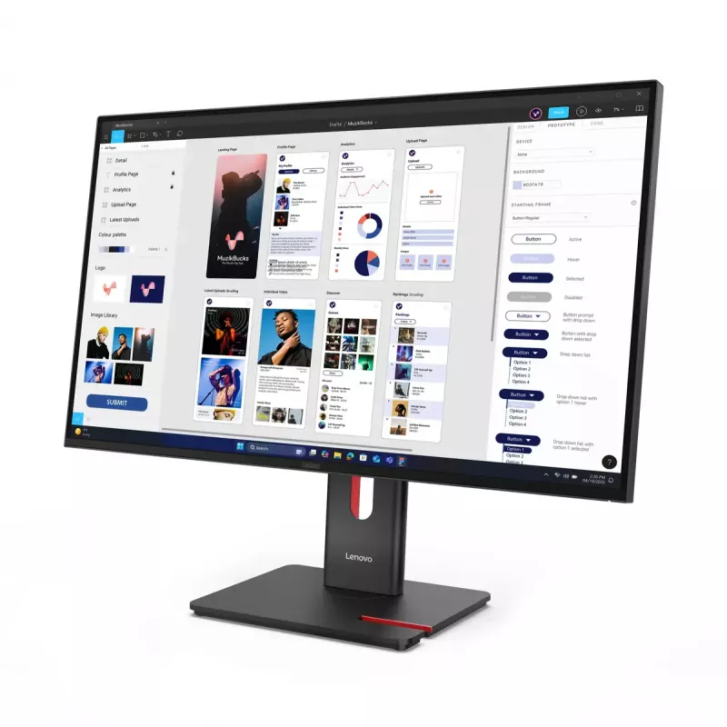 Monitorius Lenovo ThinkVision T32UD-40 31,5 colio 4K Ultra HD IPS