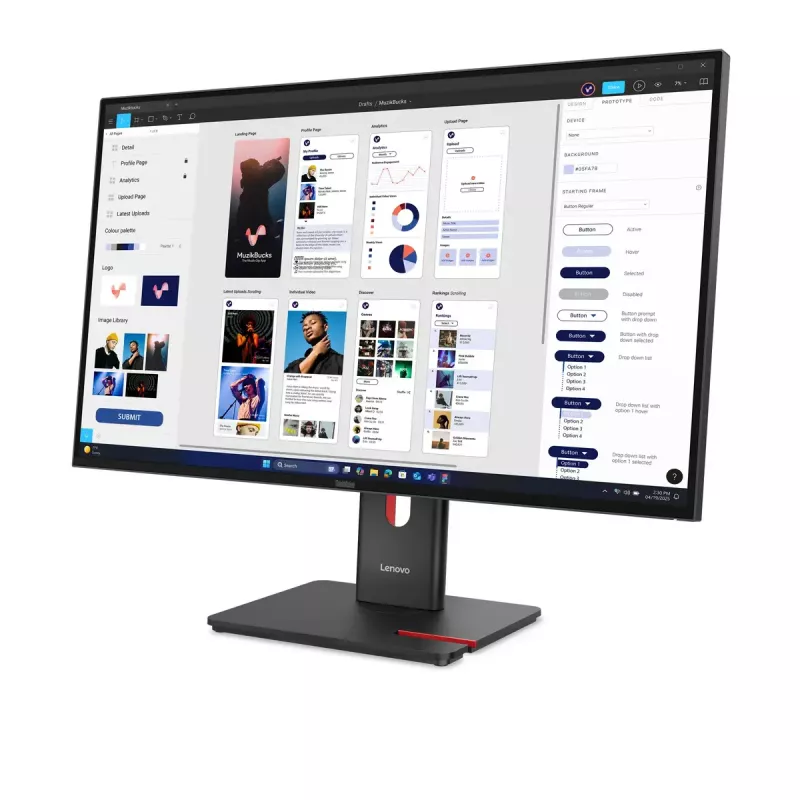 Monitorius Lenovo ThinkVision T32UD-40 31,5 colio 4K Ultra HD IPS