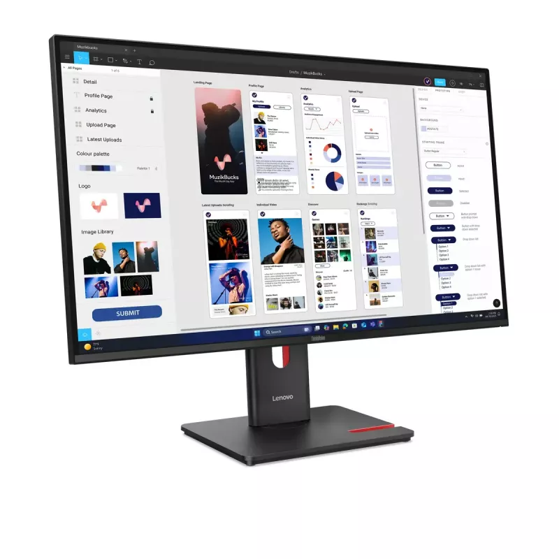 Monitorius Lenovo ThinkVision T32UD-40 31,5 colio 4K Ultra HD IPS