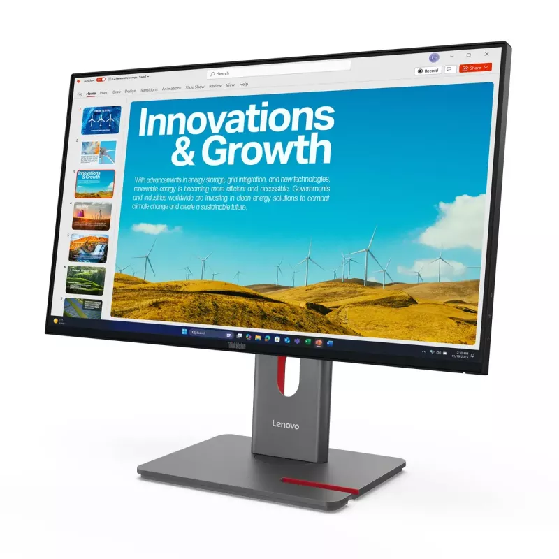Monitorius Lenovo ThinkVision P24QD-40 23,8 colio Quad HD LCD 2560 x 1440