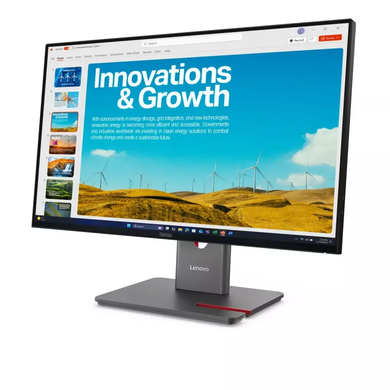 Monitorius Lenovo ThinkVision P24QD-40 23,8 colio Quad HD LCD 2560 x 1440