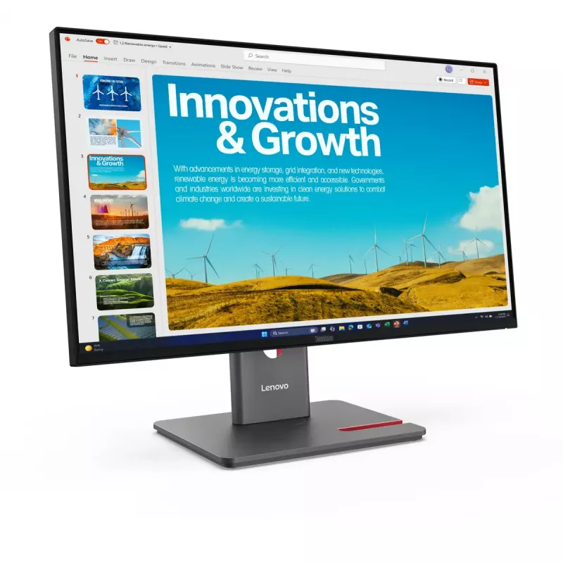 Monitorius Lenovo ThinkVision P24QD-40 23,8 colio Quad HD LCD 2560 x 1440