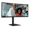 Monitorius AOC CU34E4C 86,4 cm (34 col.) 3440 x 1440 pikselių Juodas
