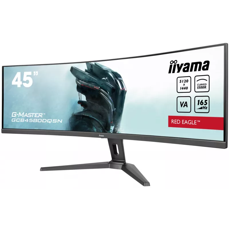 iiyama G-MASTER RED EAGLE CURVED monitorius 113 cm (44,5 colio) 5120 x 1440 pikselių Dual QHD LED juodas