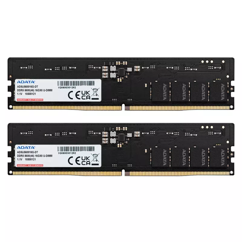 ADATA AD5U560032G-DT atminties modulis 64 GB 2 x 32 GB DDR5 288-pin DIMM