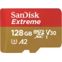 WESTERN DIGITAL Extreme microSDXC 128GB SD adapter veiksmo kameroms ir dronams 170MB/s 80MB/s A2 C10 V30 UHS-I U3