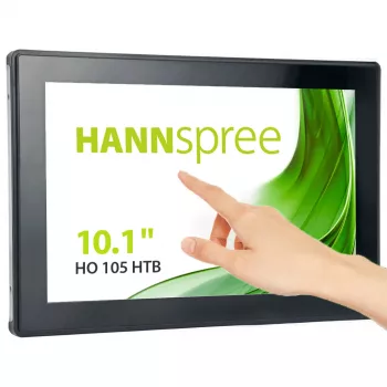 Hannspree Open Frame HO 105 HTB skaitmeninis informacinis ekranas 25,6 cm (10,1 colio) LCD 350 cd/m² HD juodas su liečiamuoju ekranu