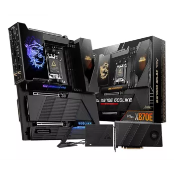 Motininė plokštė MSI MEG X870E GODLIKE – X870E mikroschemų rinkinys, AM5 lizdas, ATX, DDR5 palaikymas