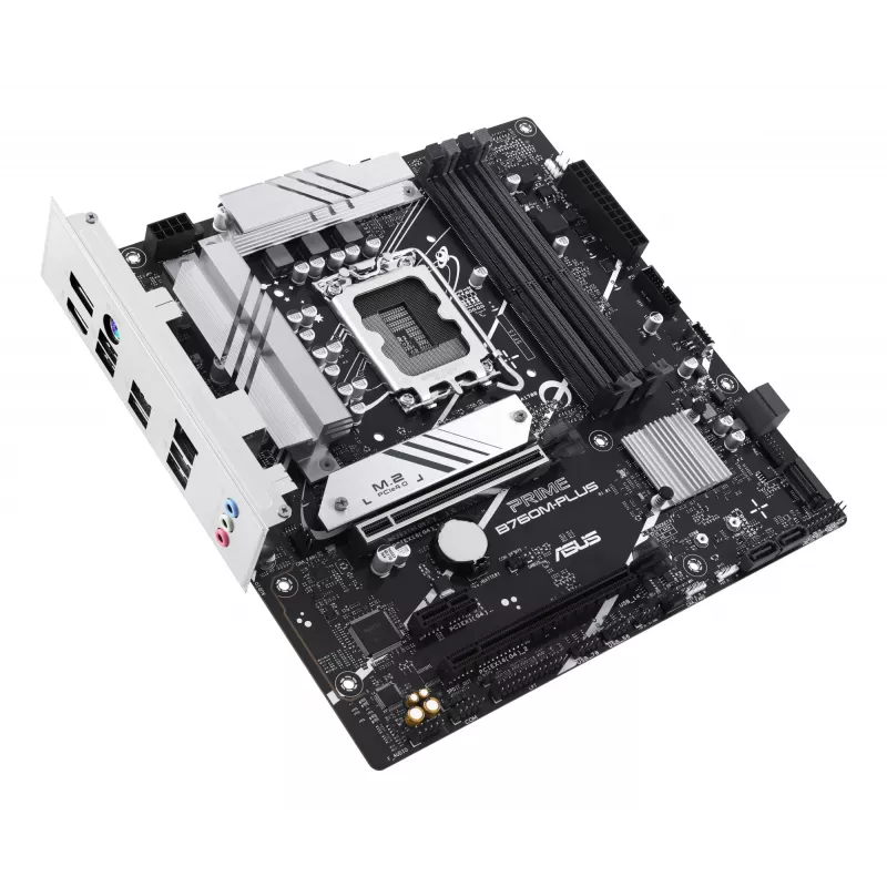 Motininė plokštė ASUS PRIME B760M-PLUS — Intel B760, LGA 1700, micro-ATX, DDR5, 4 DIMM, 192 GB, 2,5 Gb LAN, 2x M.2