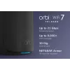 NETGEAR Orbi 870 Triju juostų (2.4 GHz / 5 GHz / 6 GHz) Wi-Fi 7 (802.11be) Juoda 4 vidinės antenos