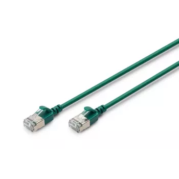 DIGITUS Slim Patch laidas CAT6A F-FTP 1m Žalia