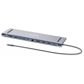 Manhattan 12-in-1 USB-C dokas / stotelė 4K 60Hz, 100W PD
