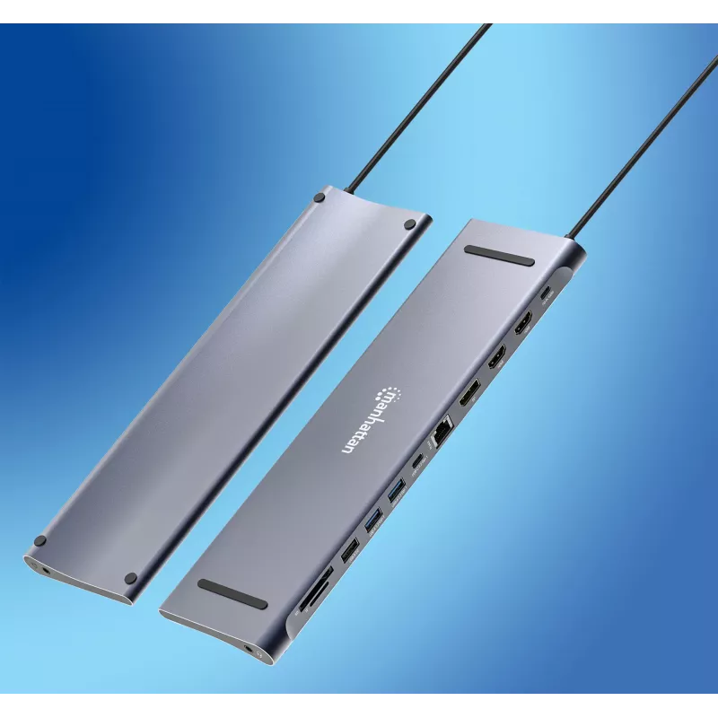 Manhattan 12-in-1 USB-C dokas / stotelė 4K 60Hz, 100W PD