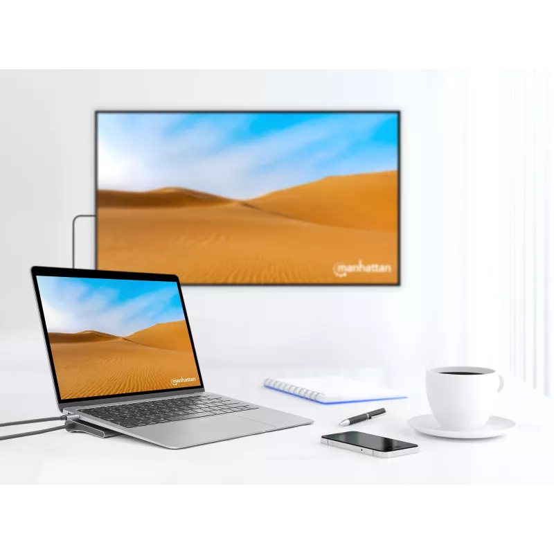 Manhattan 12-in-1 USB-C dokas / stotelė 4K 60Hz, 100W PD