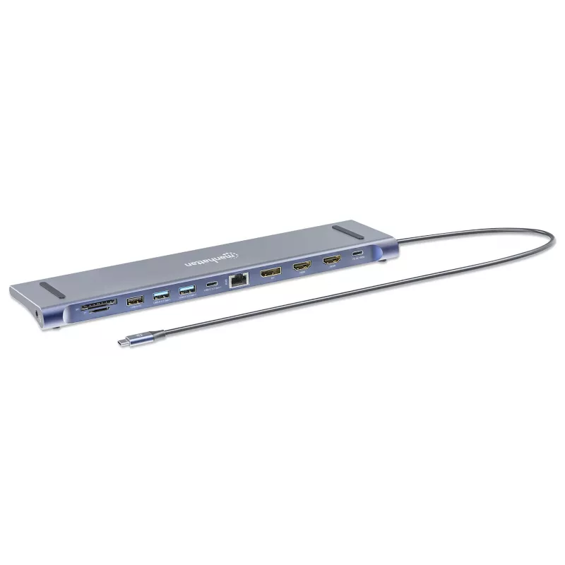 Manhattan 12-in-1 USB-C dokas / stotelė 4K 60Hz, 100W PD